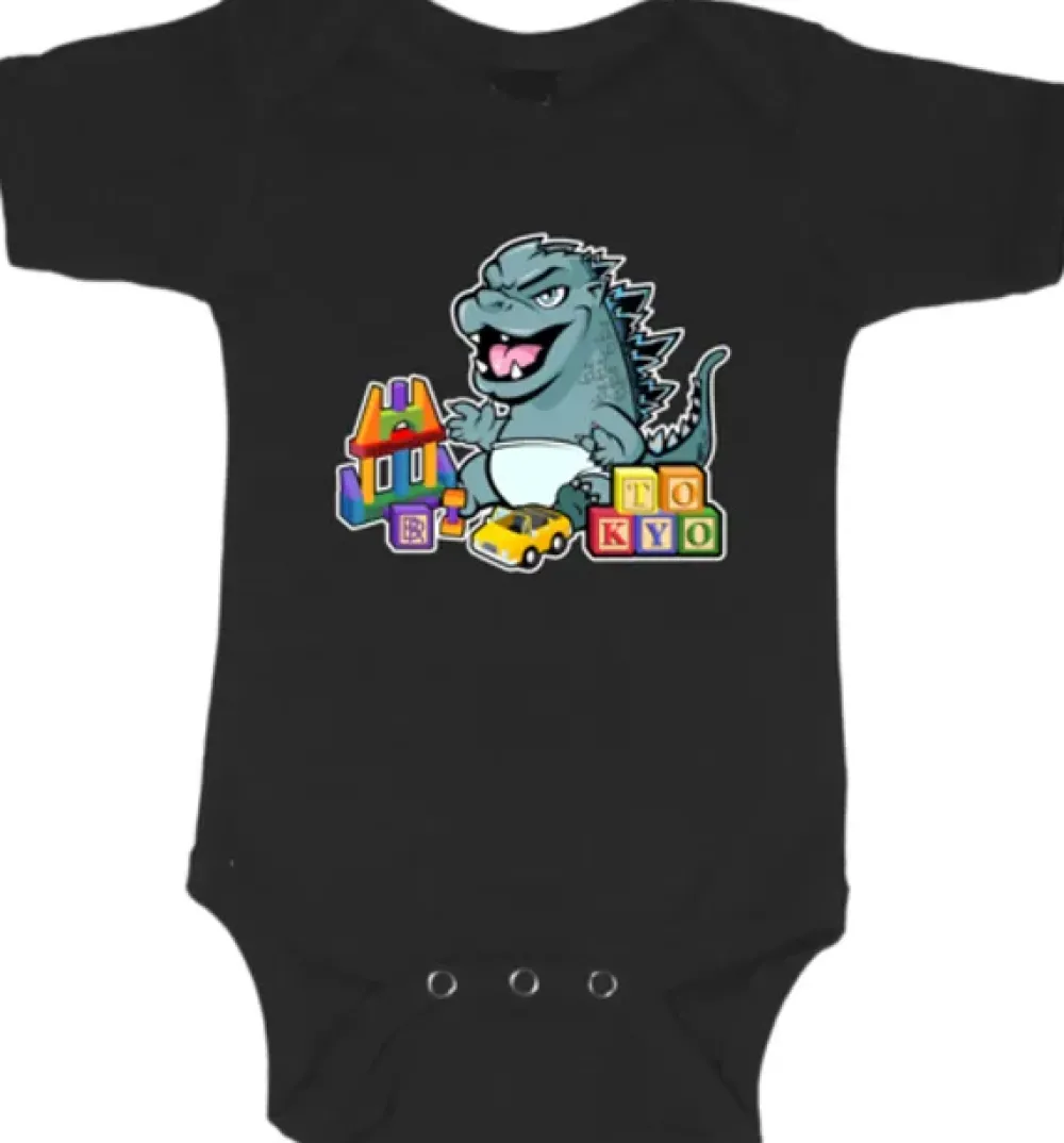 Spooky Baby Baby And Toddler Clothing*Baby Godzilla Onesie Or Tee