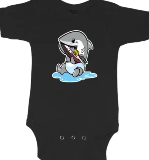 Spooky Baby Unisex Shirts*Baby Jaws Graphic Onesie Or Tee