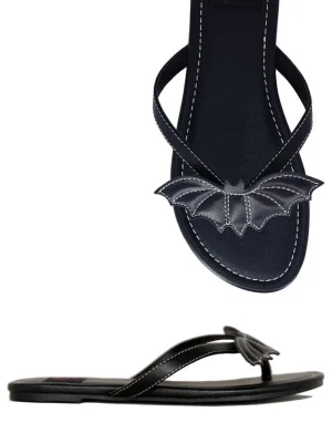Strangecvlt Shoes*Betty Bat Sandal Black