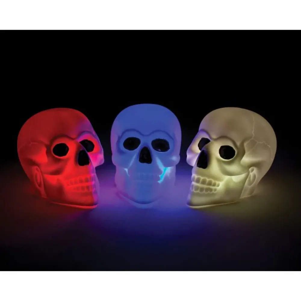 Fun World Halloween Decorations*3" Color Change Skull