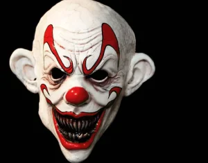 Lord Grimley Latex Masks*Crimson Clown - Half Mask