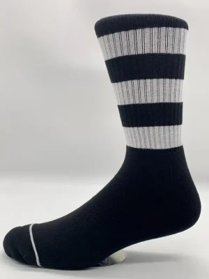 Cru Sox Socks* - Lockdown Black And White Socks