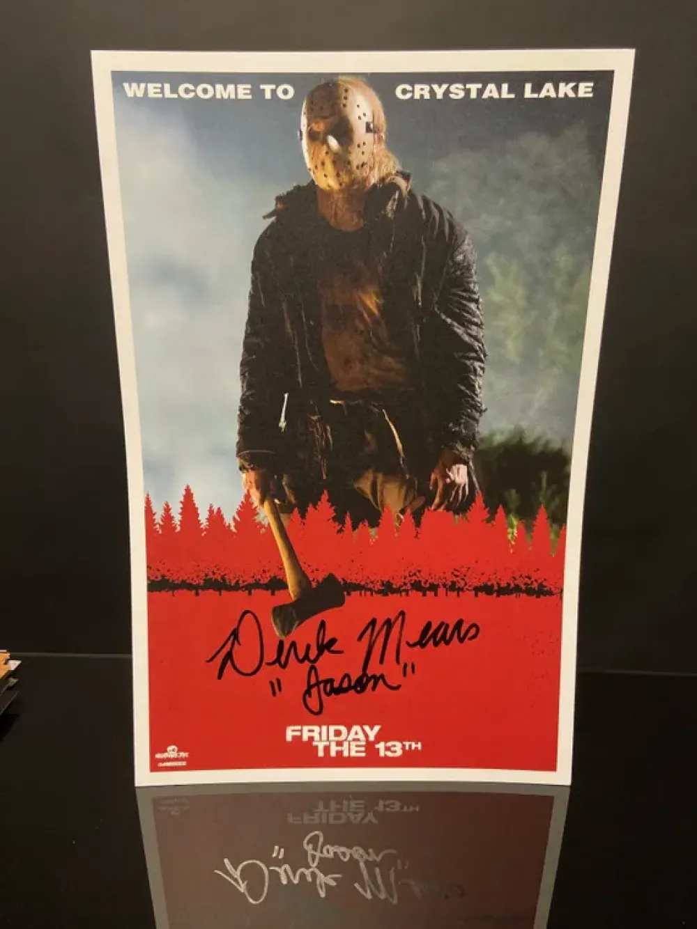Nightmare Toys Prints*Derek Mears (Jason Voorhees) Signed 11X17 Exclusive Print Friday The 13Th 2009