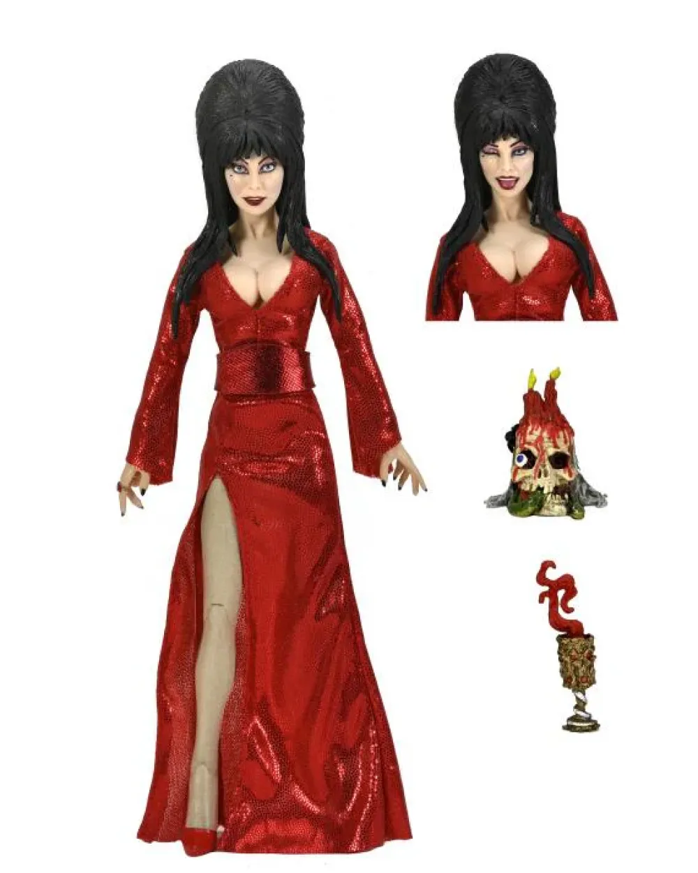 NECA Clothed Figures*Elvira – 8 In Clothed Action Figure – Elvira Red, Fright, And Boo