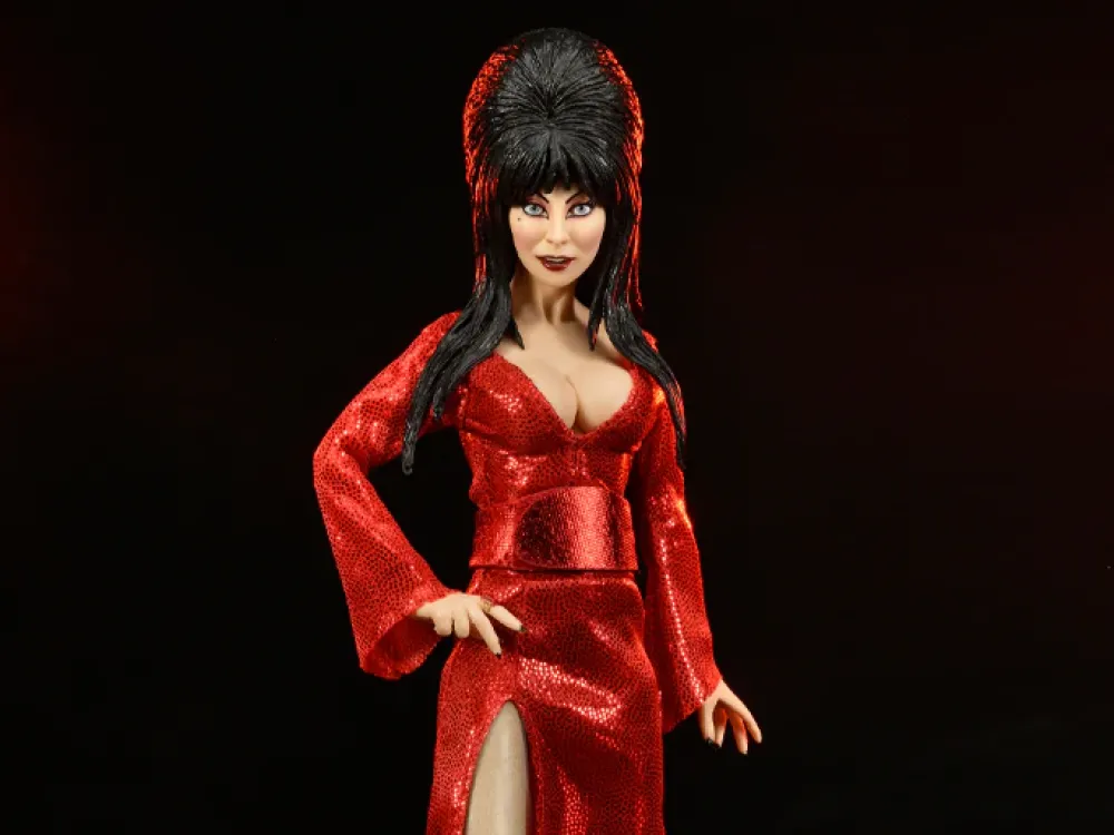 NECA Clothed Figures*Elvira – 8 In Clothed Action Figure – Elvira Red, Fright, And Boo