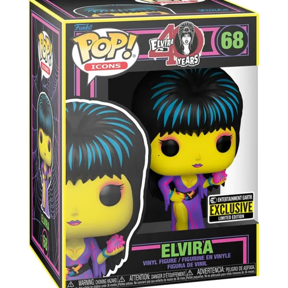 Entertainment Earth Funko Pop!*Elvira Black Light Funko Pop! Vinyl Figure - Exclusive