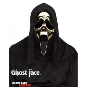Fun World Masks*Ghost Face® Golden Metallic Mask