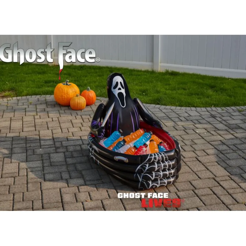 Fun World Halloween Decorations*Ghost Face Inflatable Coffin Cooler