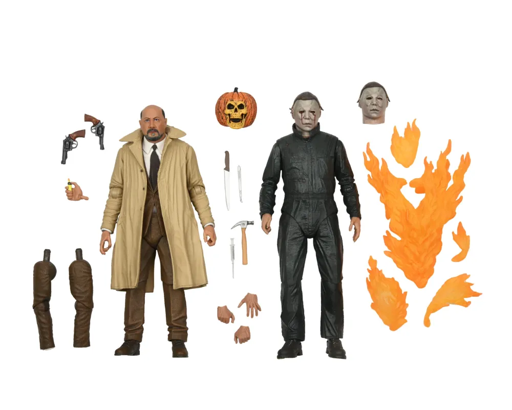 Neca Action Figures*Halloween 2 Ultimate Michael Myers & Dr Loomis 2-Pack - 7" Action Figure