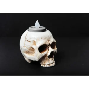 Fun World Halloween Decorations*3.5" Halloween Home Skull Tea Light
