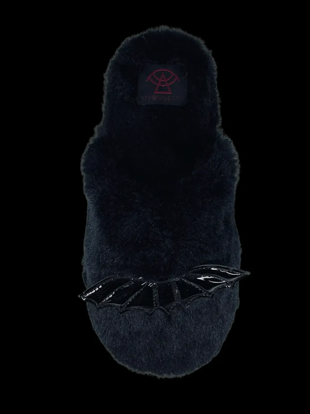 Strangecvlt Shoes*Kreepy Kozy Bat Black House Slipper
