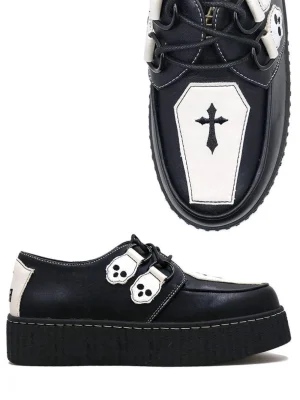 Strangecvlt Shoes*Krypt Coffin Black