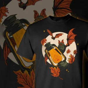 Halloween Shirt Company Unisex Shirts*Lantern Bat Tee