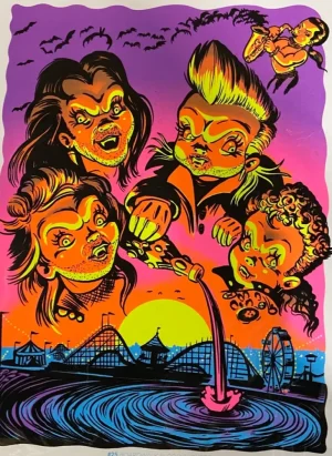 One Man Riet Artwork*Lost Boys Blacklight Poster