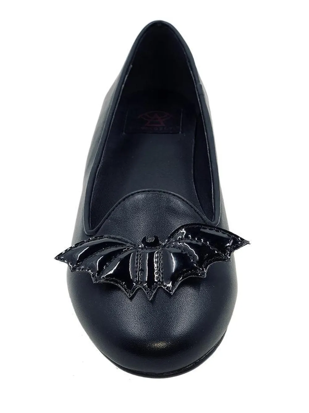 Strangecvlt Shoes*Lydia Bat Flat All Black
