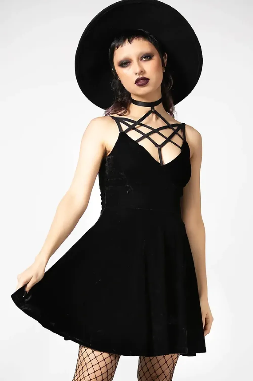Killstar Dresses*Magica Skater Dress - Black