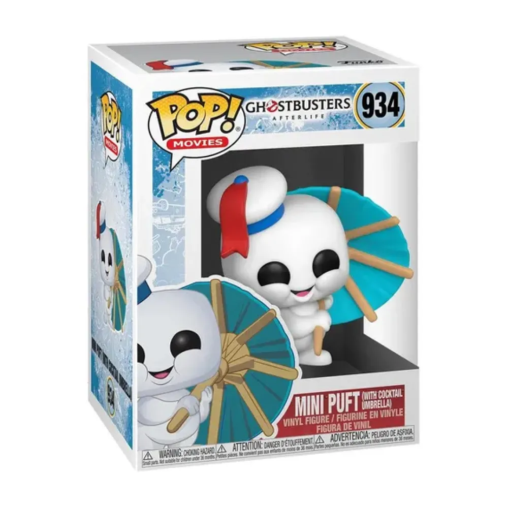 Funko Vinyl Figures*Mini Puft Pop With Cocktail Umbrella - Ghostbusters Afterlife