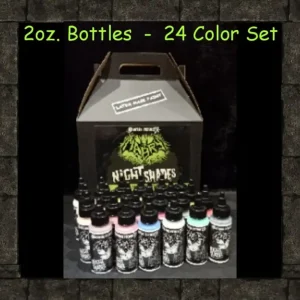 Motion Picture FX Mask Paint*Night Shades Rubber Mask Paint - 2 Oz Set
