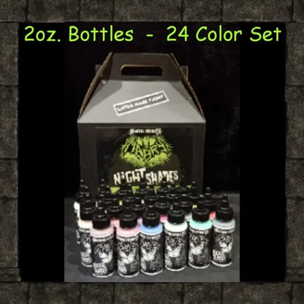 Motion Picture FX Mask Paint*Night Shades Rubber Mask Paint - 2 Oz Set