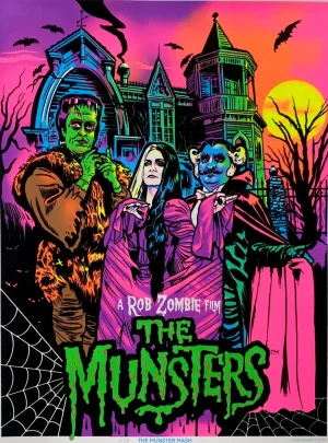 One Man Riet Artwork*Rob Zombie'S "The Munster" Blacklight Parody Print
