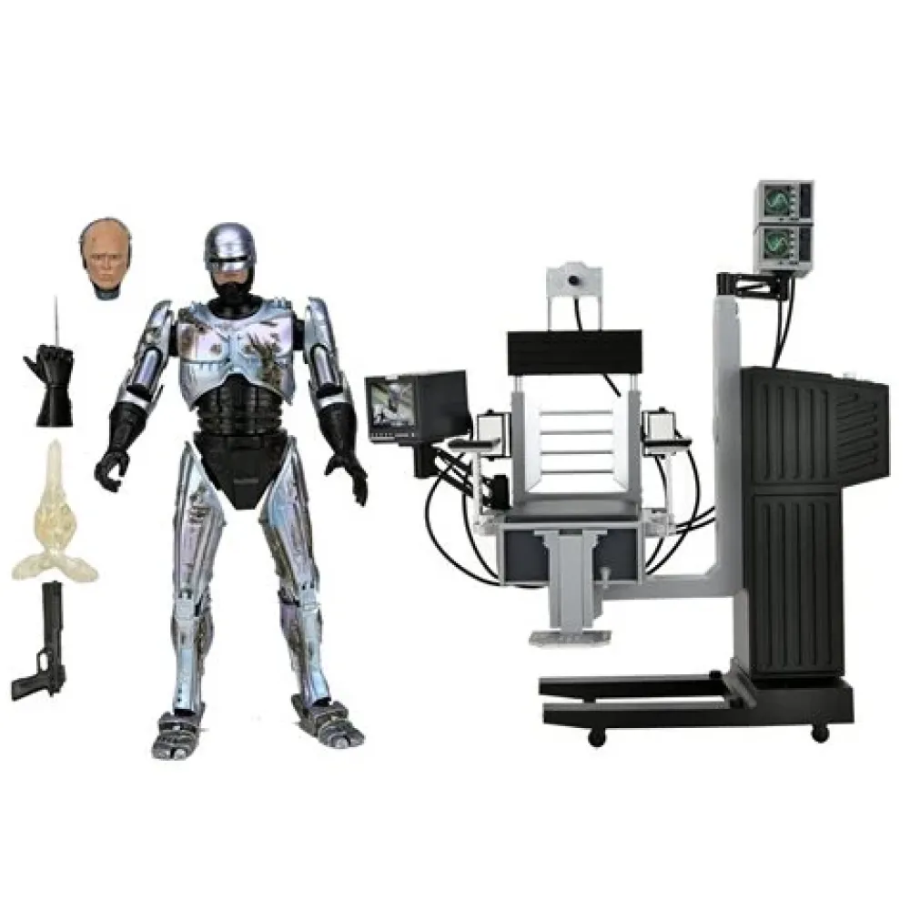 NECA Ultimates*Robocop Ultimate Battle-Damaged Robocop With Chair 7-Inch Scale Action Figure