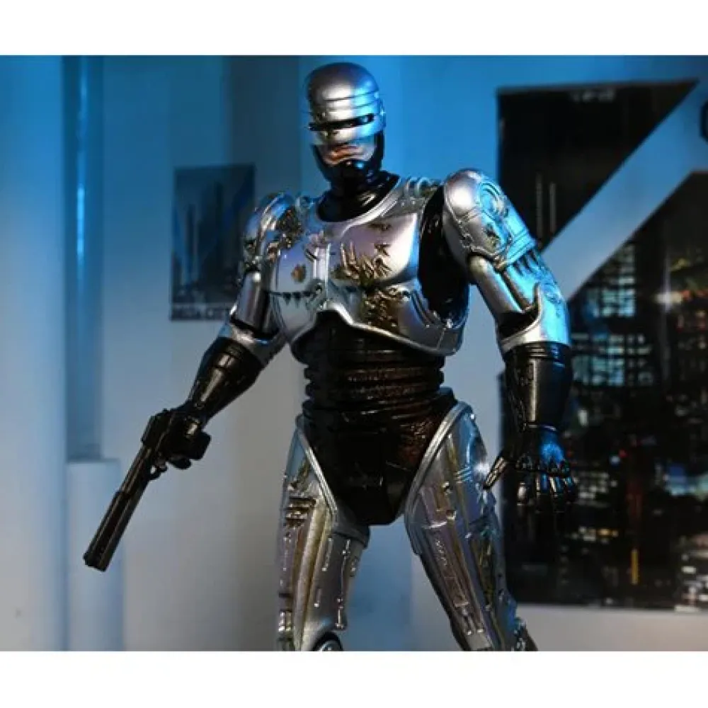 NECA Ultimates*Robocop Ultimate Battle-Damaged Robocop With Chair 7-Inch Scale Action Figure