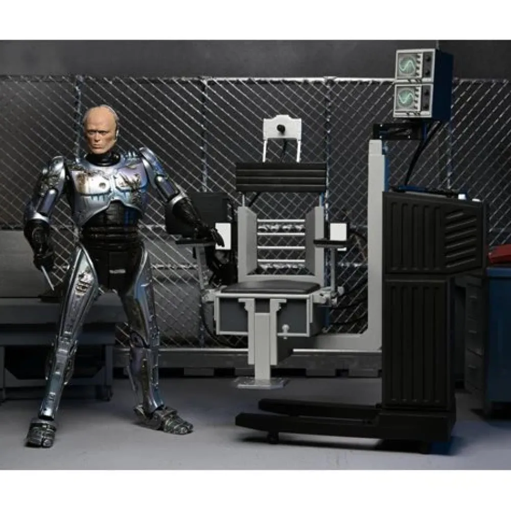 NECA Ultimates*Robocop Ultimate Battle-Damaged Robocop With Chair 7-Inch Scale Action Figure