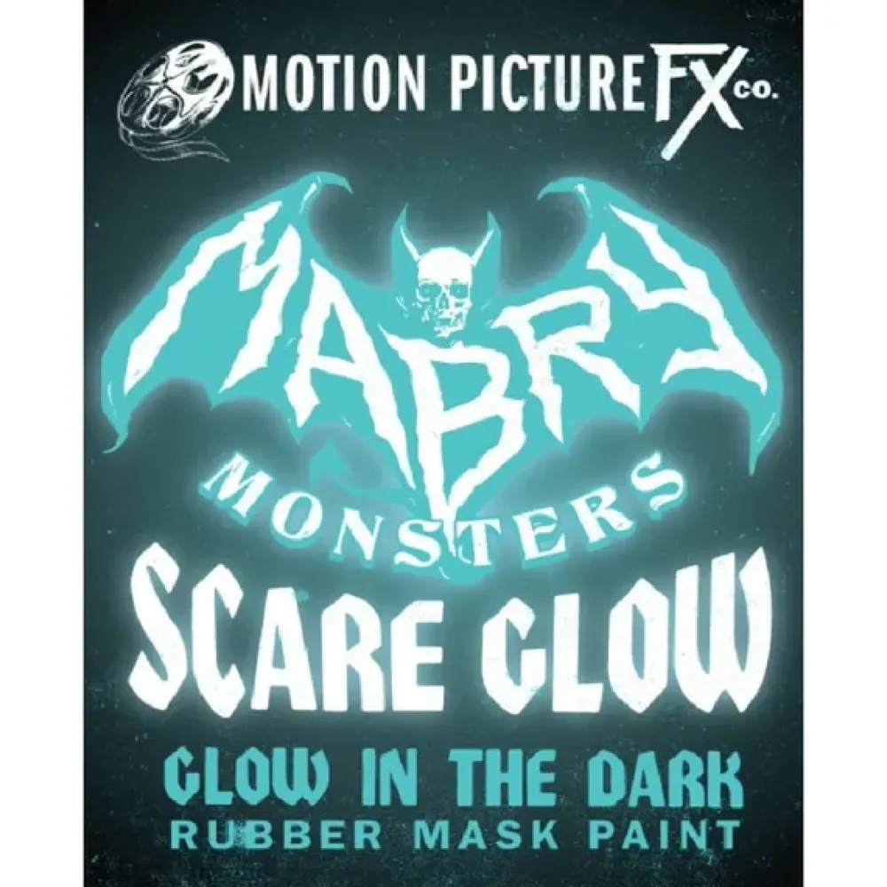 Motion Picture FX Mask Paint*Scare Glow "Glow In The Dark" Rubber Mask Paint - 4 Oz.