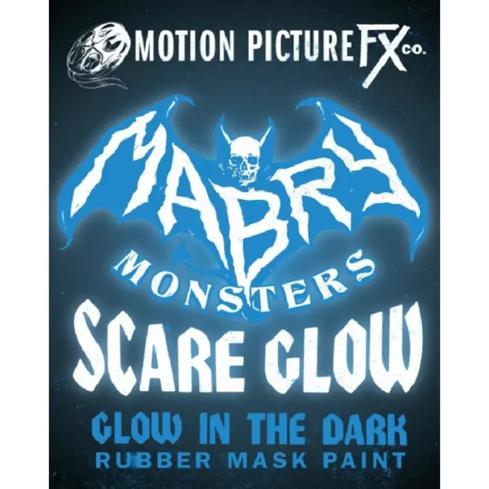 Motion Picture FX Mask Paint*Scare Glow "Glow In The Dark" Rubber Mask Paint - 4 Oz.