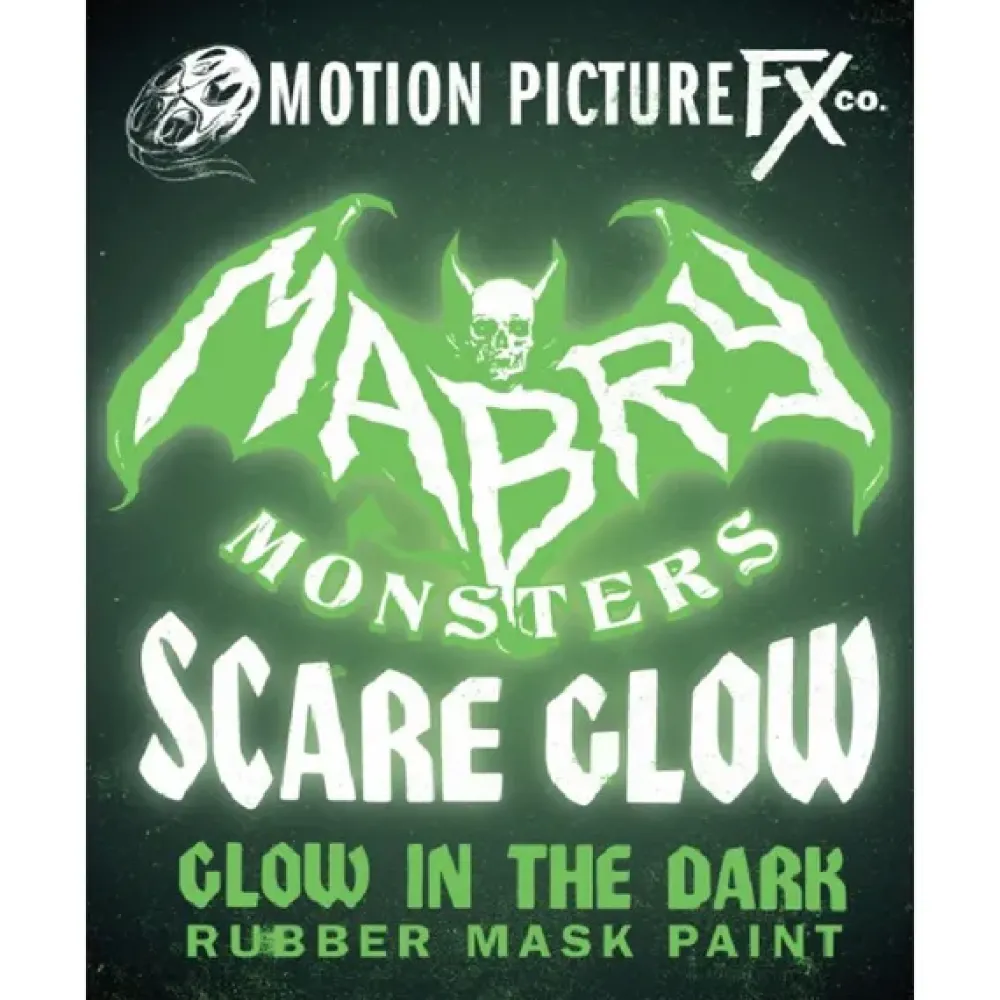 Motion Picture FX Mask Paint*Scare Glow "Glow In The Dark" Rubber Mask Paint - 4 Oz.