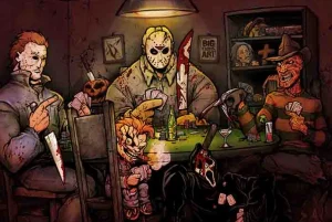 Posters Wholesale Posters*Slashers Playing Poker Poster