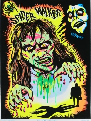 One Man Riet Artwork*Spider Walker Blacklight Parody Print