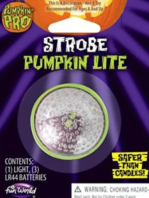 Fun World Halloween Decorations*Strobe Pumpkin Lite