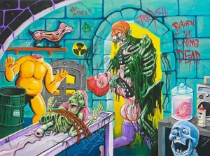 One Man Riet Artwork*Tarman Meets Trash Giclee Print