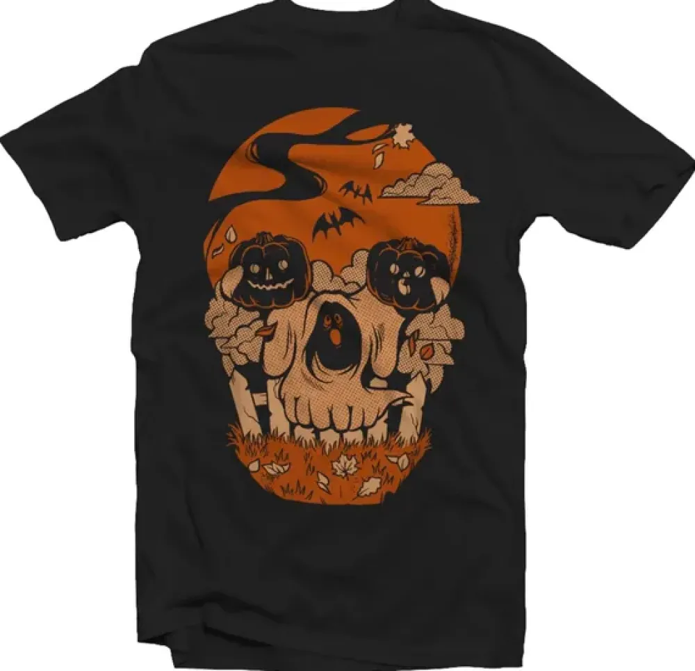 Halloween Shirt Company Unisex Shirts*The Halloween Skull Shirt
