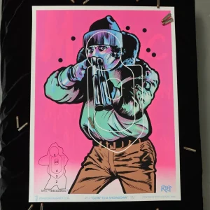 One Man Riet Artwork*The Maniac Blacklight Poster