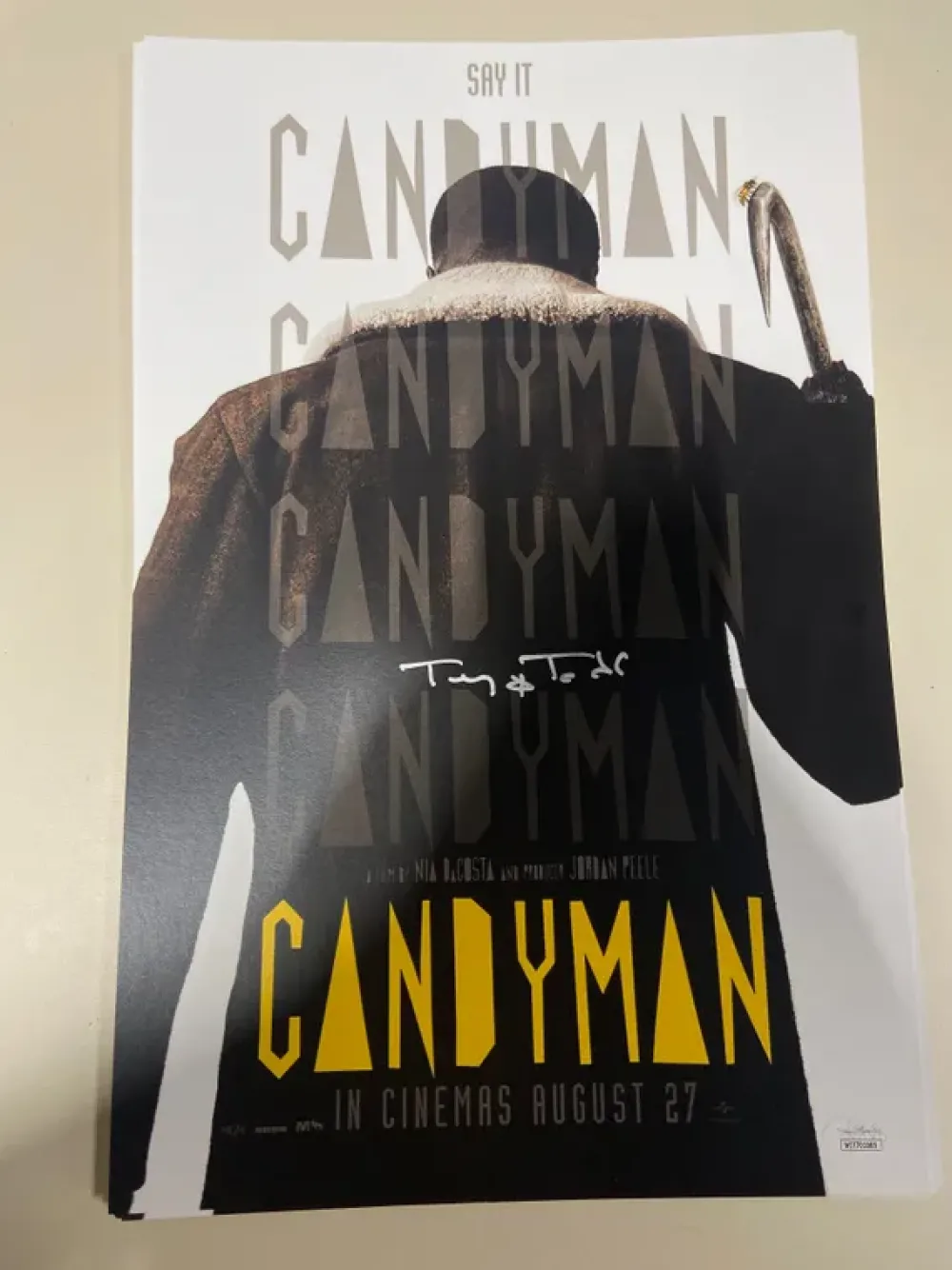 Nightmare Toys Prints*Tony Todd Autographed Candyman 11X17 Print (V3)