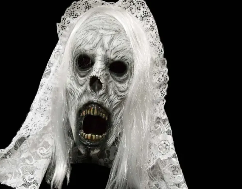 Lord Grimley Latex Masks*Weeping Wraith - Half Mask - White Variant
