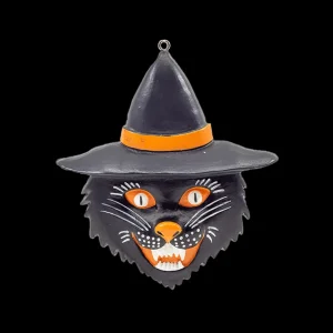 Horrornaments Ornaments*Witch Cat Flatback Ornament
